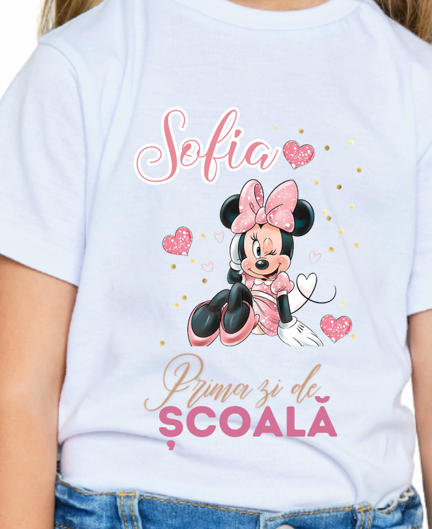 Set promotional Back to school prima zi de gradinita scoala din bumbac ABS338