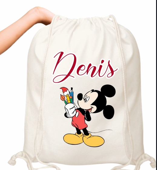 Set promotional Back to school prima zi de gradinita scoala din bumbac ABS339