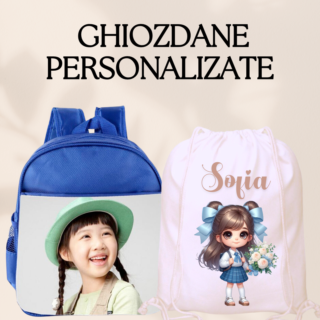 Set promotional Back to school prima zi de gradinita scoala din bumbac  Masini  Cars Nitroade ABF347