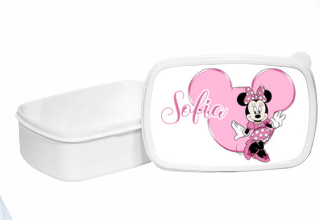 Set promotional Back to school prima zi de gradinita scoala din bumbac model Minnie  ABS335