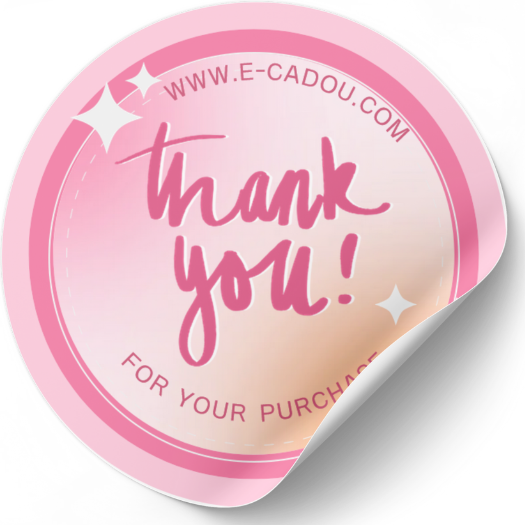 Set stickere etichete autoadezive personalizate  Thank you