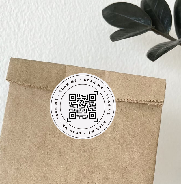 Set stickere etichete autoadezive personalizate  cod QR