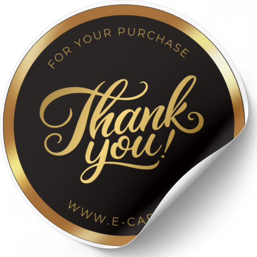 Set stickere etichete autoadezive personalizate  Thank you