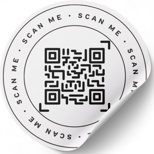 Set stickere etichete autoadezive personalizate  cod QR