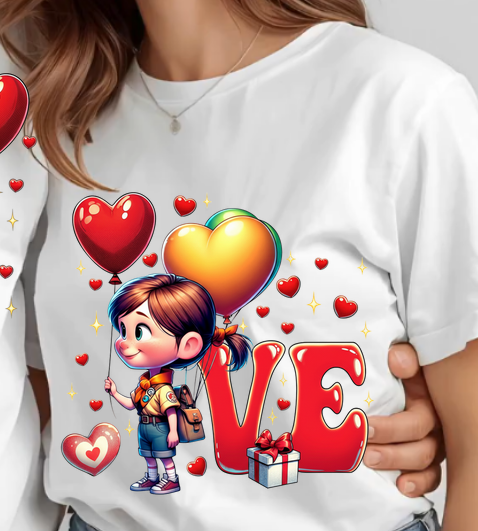 Set tricouri pentru cuplu personalizate cu imprimeu – Minnie & Mickey | Valentine’s Day ❤️