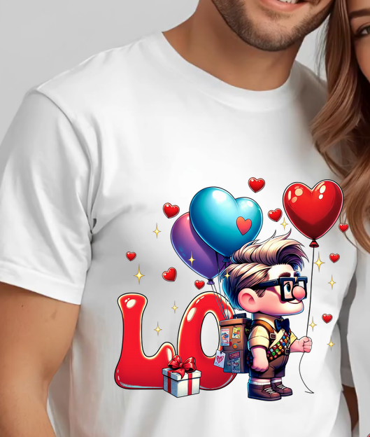 Set tricouri pentru cuplu personalizate cu imprimeu – Minnie & Mickey | Valentine’s Day ❤️
