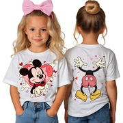 Tricou personalizat pe ambele fete cu imprimeu MInnie si Mickey Valentine’s Day ❤️
