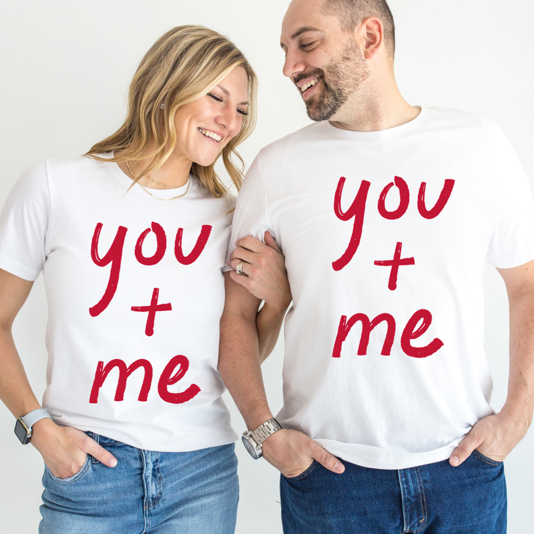 Set tricouri pentru cuplu personalizate Valentines Day VD2409W You & Me