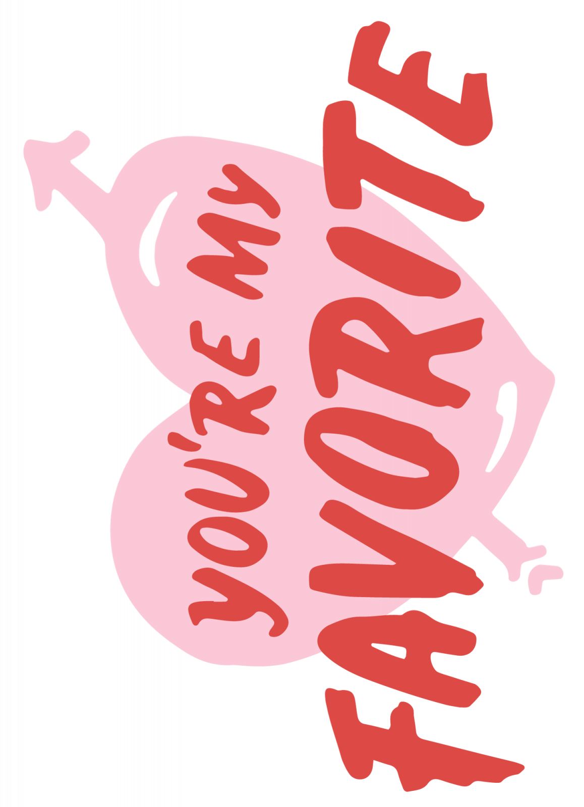 Set tricouri pentru cuplu personalizate Valentines Day VD2411 Youare my favorite