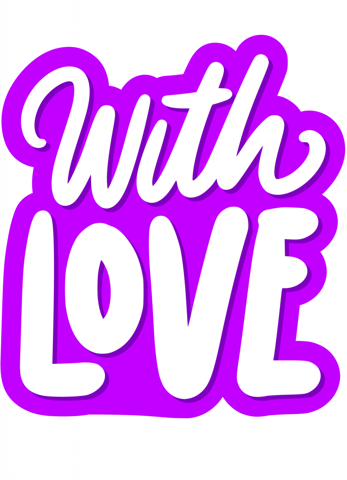 Set tricouri pentru cuplu personalizate Valentines Day VD2416 With love