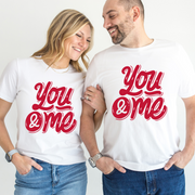 Set tricouri pentru cuplu personalizate Valentines Day VD2417 You & me