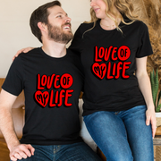 Set tricouri pentru cuplu personalizate Valentines Day VD2419 love of my heart