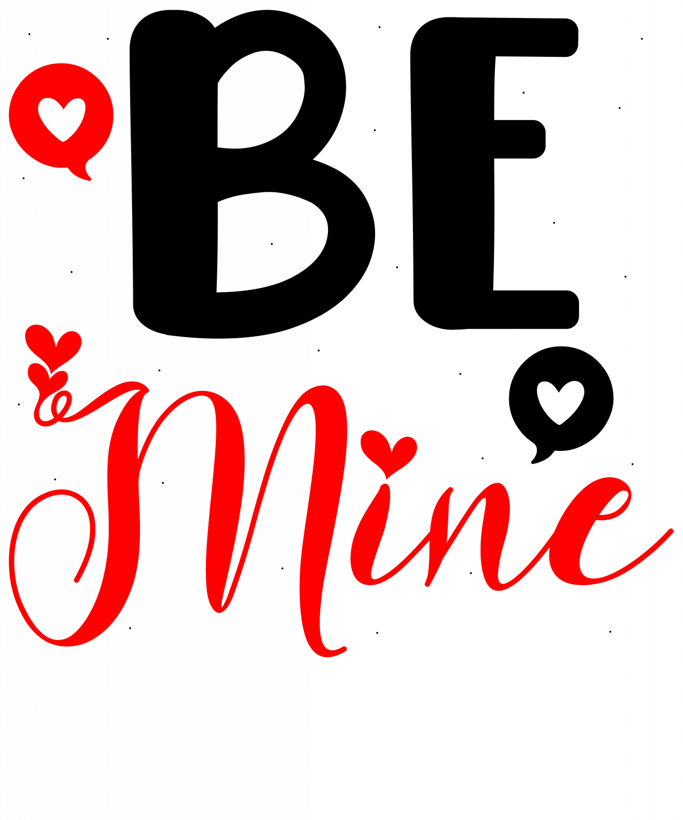 Set tricouri pentru cuplu personalizate Valentines Day VD2425 Be Mine