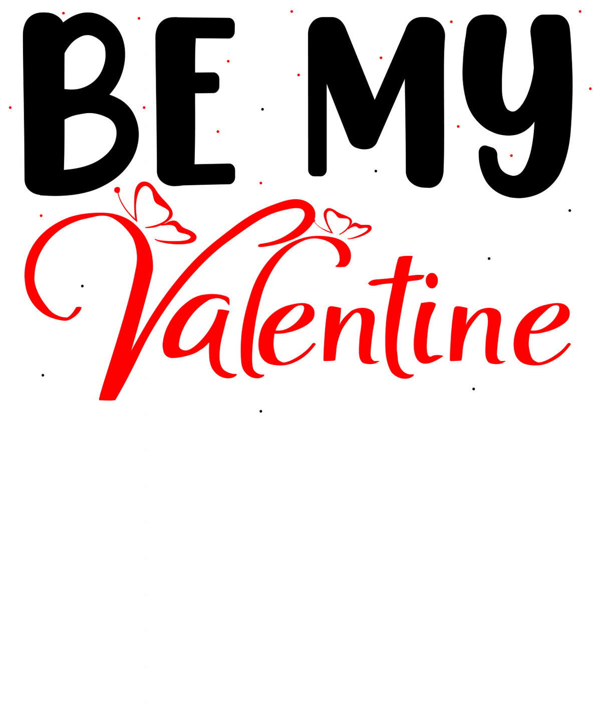 Set tricouri pentru cuplu personalizate Valentines Day VD2426 Be My Valentine