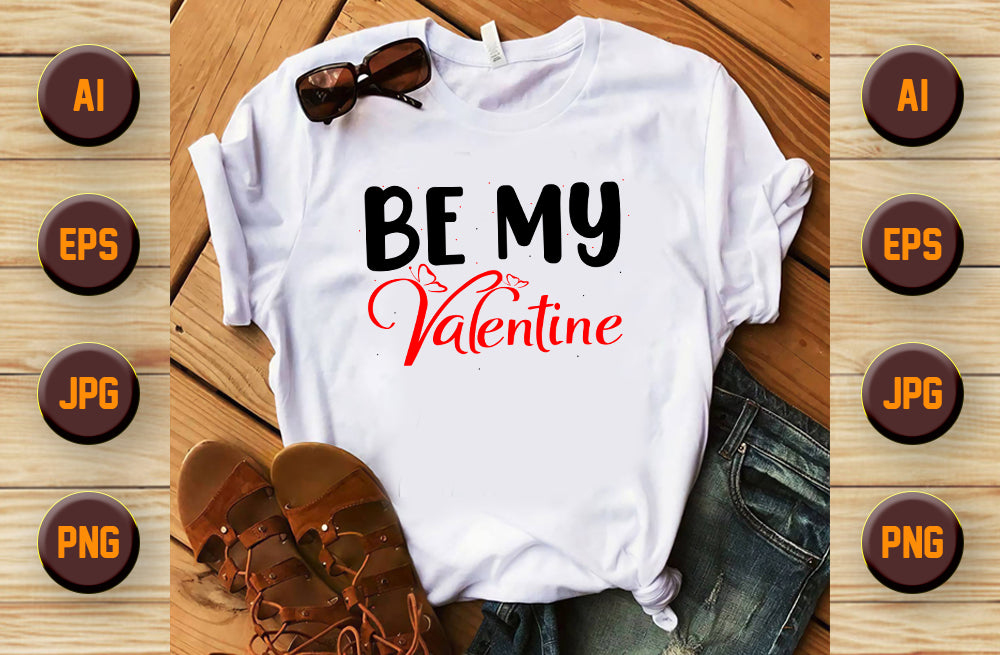 Set tricouri pentru cuplu personalizate Valentines Day VD2426 Be My Valentine