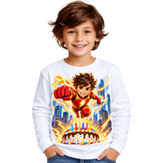 Tricou aniversar personalizat – Micul Supererou Fulger – imagine 1