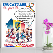 Tablou Cadou invatatoare sau profesoare 8 martie cu mesaje personalizate