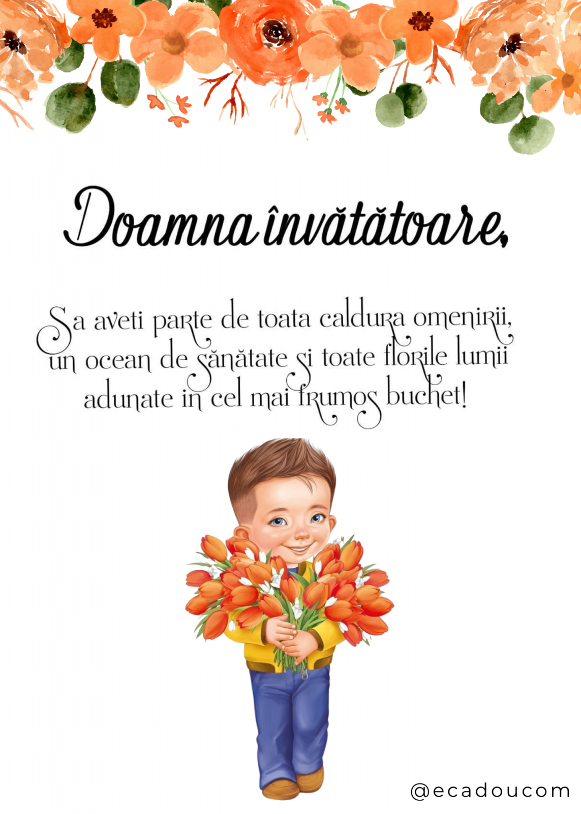 Tablou Cadou invatatoare sau profesoare 8 martie cu mesaje personalizate T1016_07