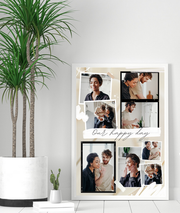 Tablou personalizat cu 8  poze de familie - Cadoul ideal pentru familie TA4_P3 Our Happy Day