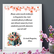 Tablou Personalizat Ziua Mamei 8 martie  pentru mama, bunica, nasa TP1025