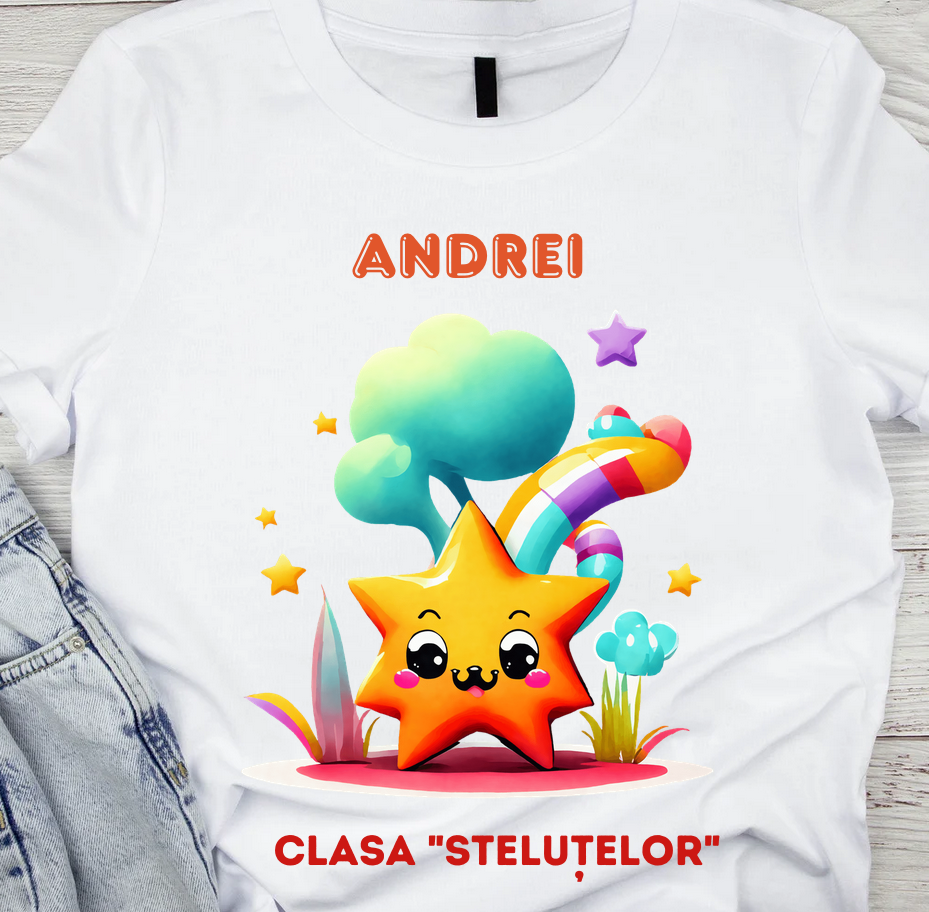 Tricou absolvire Clasa stelutelor pentru  educatoare, elevi clasa 4 sau gradinita ABS10891