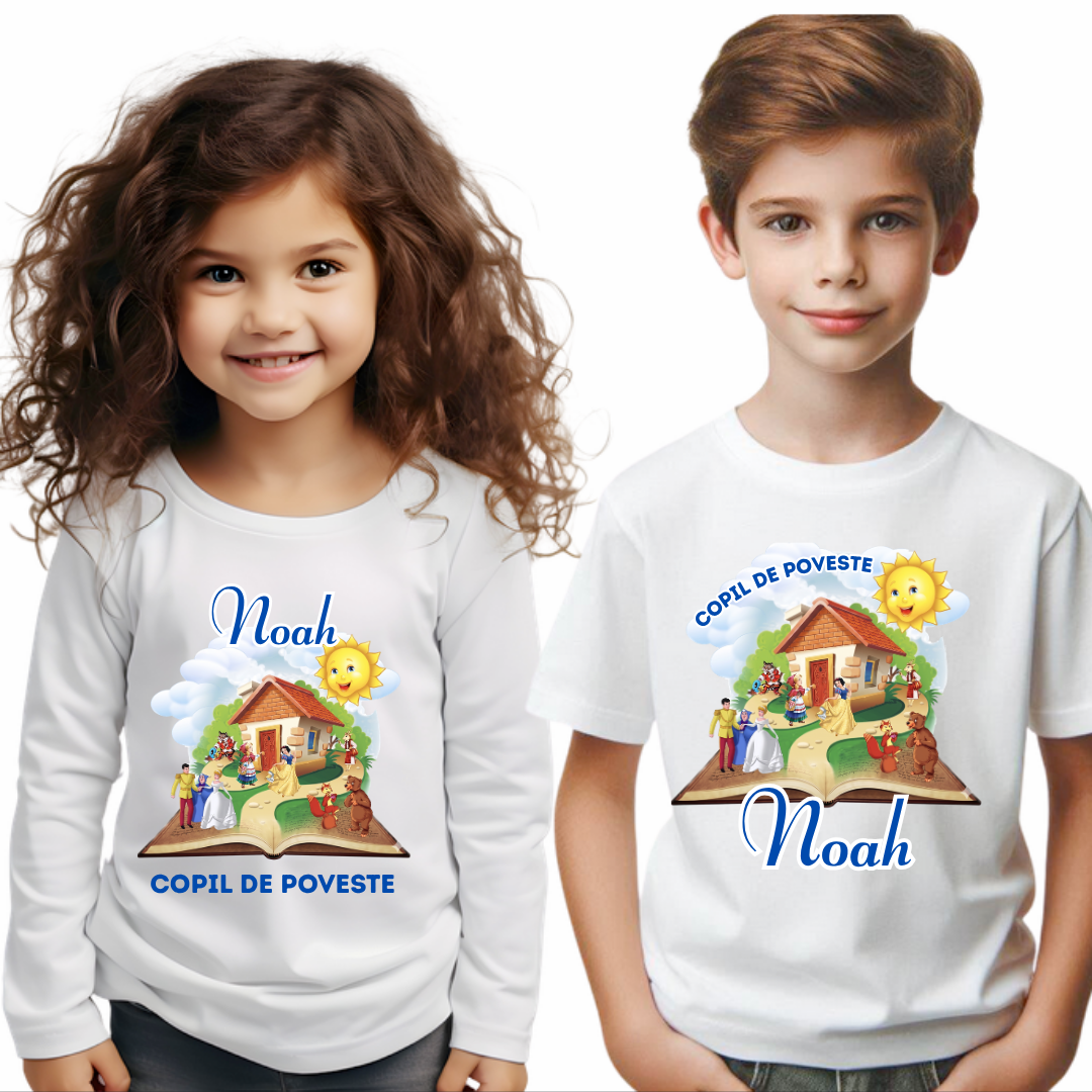 Tricou Absolvire  pentru copii de poveste – Bumbac 100% Personalizat pentru Copii și Profesori