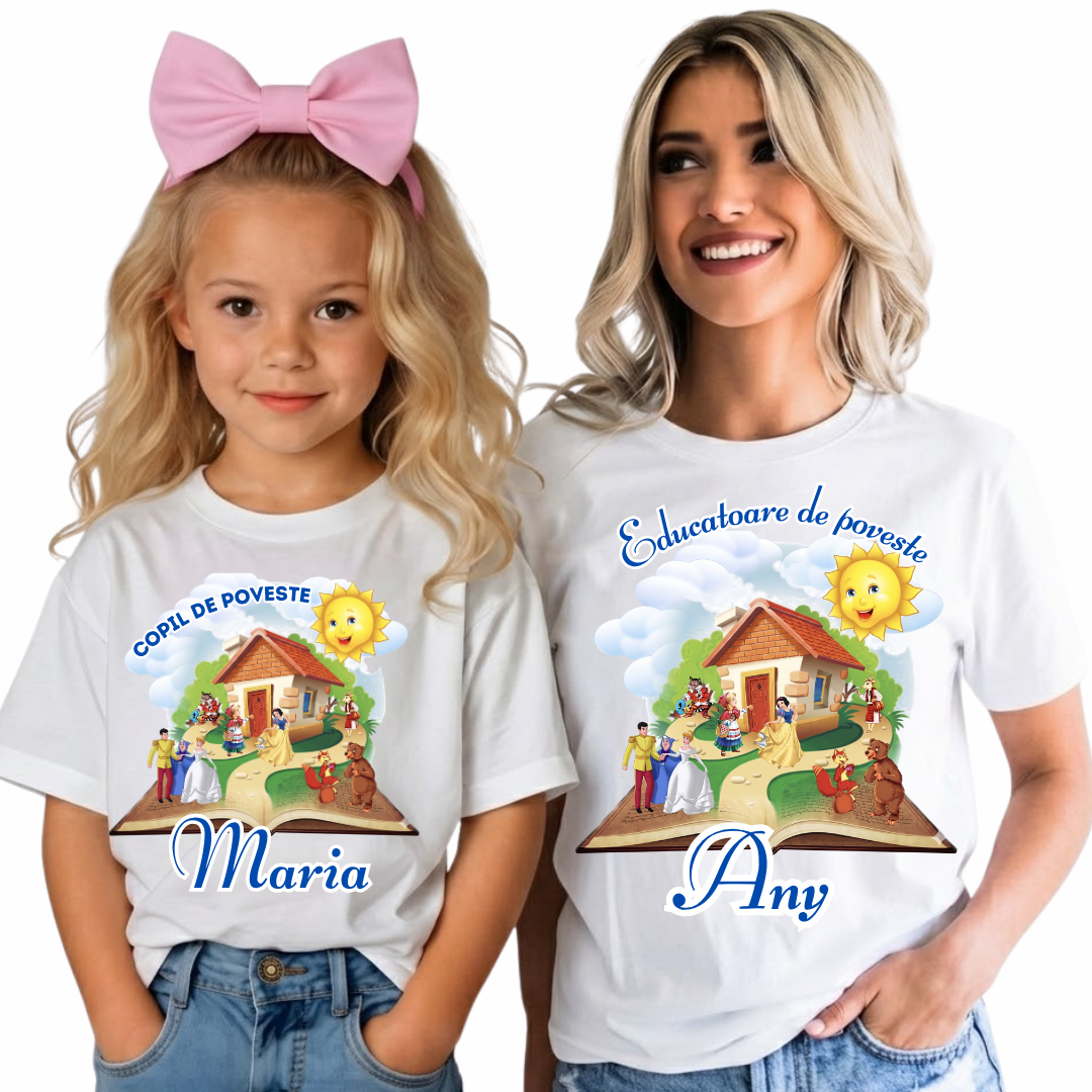 Tricou Absolvire  pentru copii de poveste – Bumbac 100% Personalizat pentru Copii și Profesori