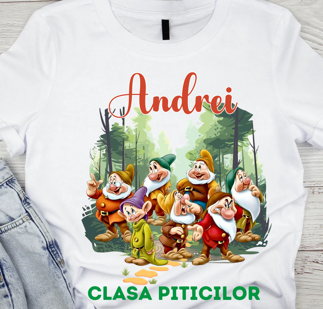 Tricou absolvire Clasa piticilor pentru  educatoare, elevi clasa 4 sau gradinita ABS10899