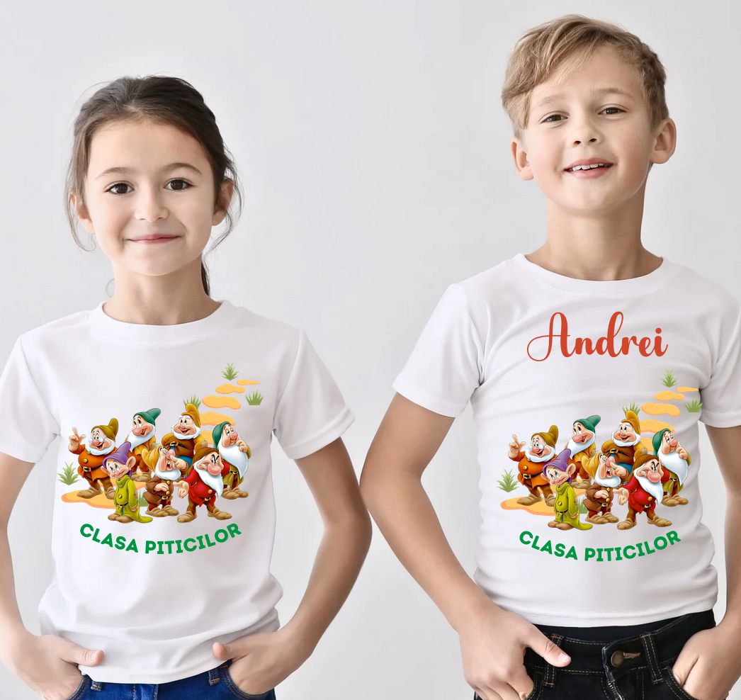 Tricou absolvire Clasa piticilor pentru  educatoare, elevi clasa 4 sau gradinita ABS10900