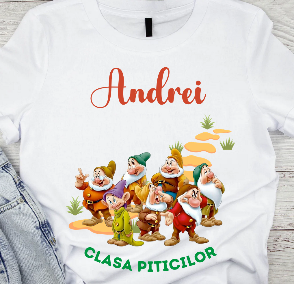 Tricou absolvire Clasa piticilor pentru  educatoare, elevi clasa 4 sau gradinita ABS10900