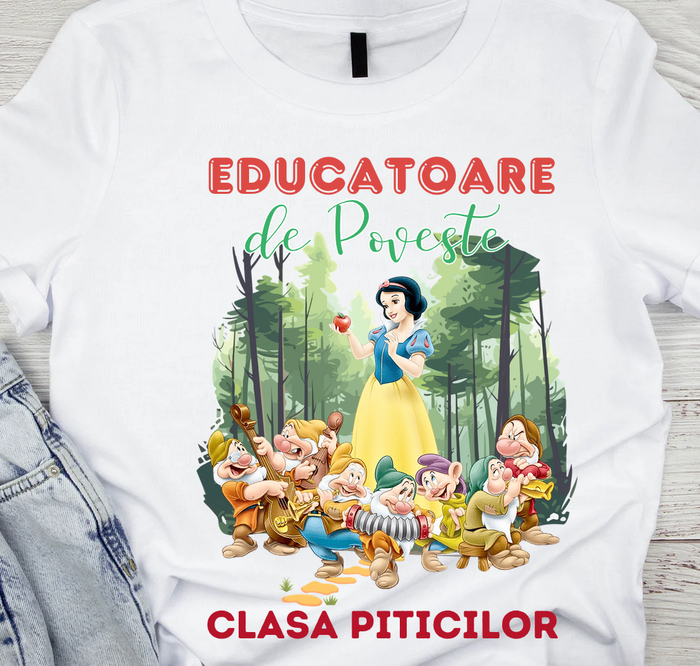 Tricou absolvire Clasa piticilor pentru  educatoare, elevi clasa 4 sau gradinita ABS10901