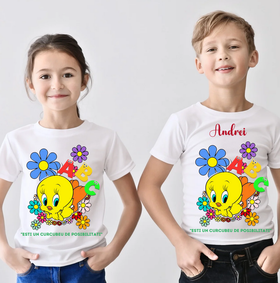 Tricou absolvire Clasa Tweety pentru  educatoare, elevi clasa 4 sau gradinita ABS10904
