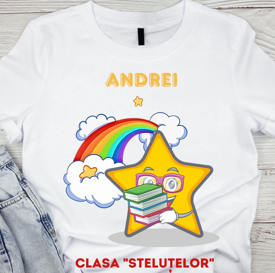 Tricou absolvire Clasa stelutelor pentru  educatoare, elevi clasa 4 sau gradinita ABS10892