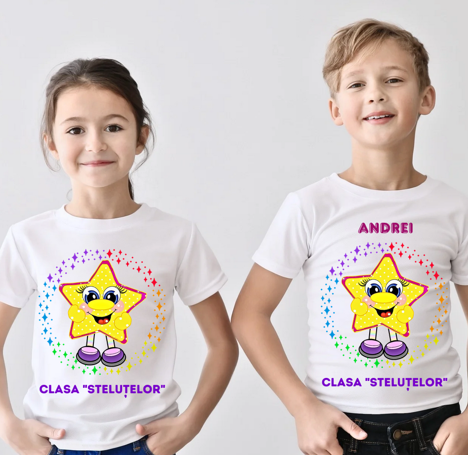 Tricou absolvire Clasa stelutelor pentru  educatoare, elevi clasa 4 sau gradinita ABS10896