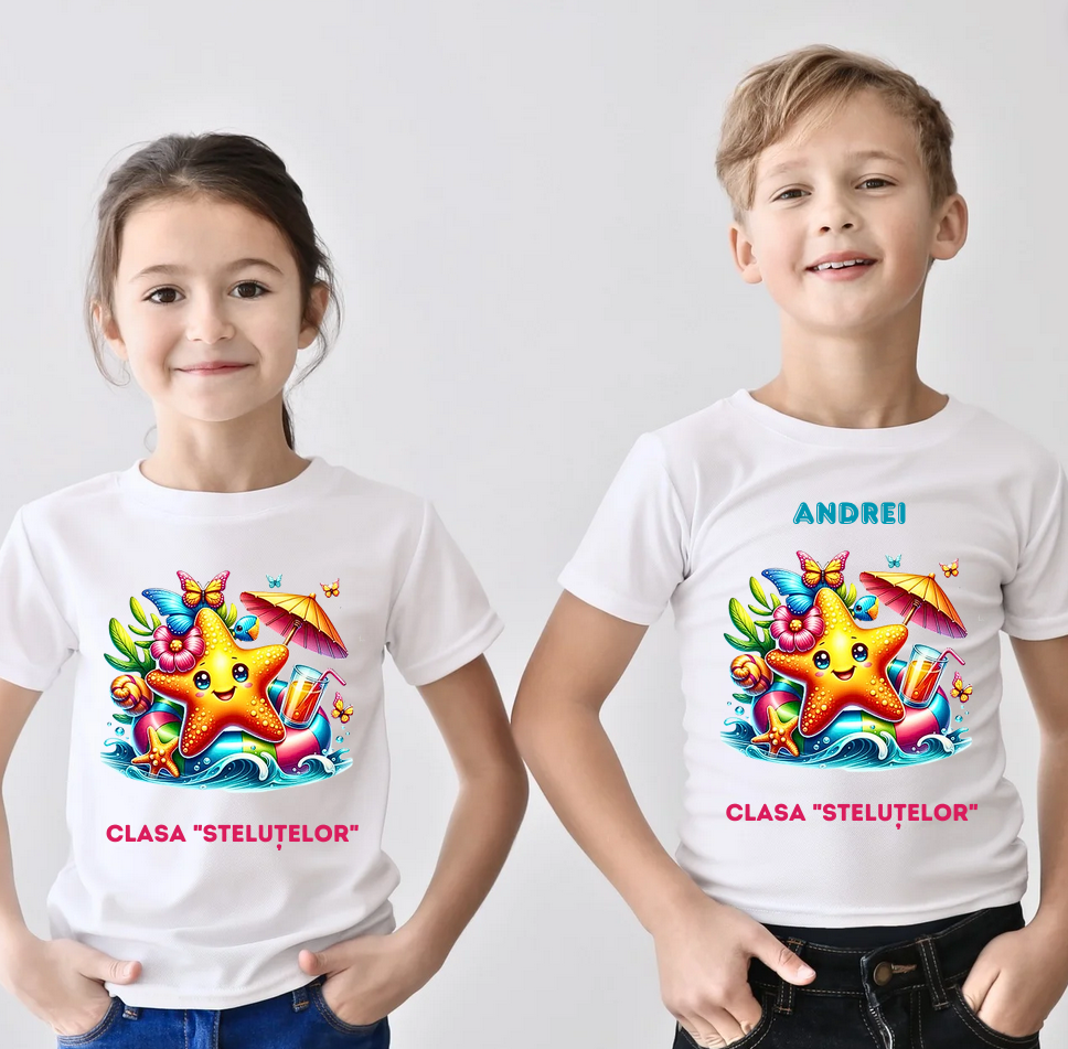 Tricou absolvire Clasa stelutelor pentru  educatoare, elevi clasa 4 sau gradinita ABS10897