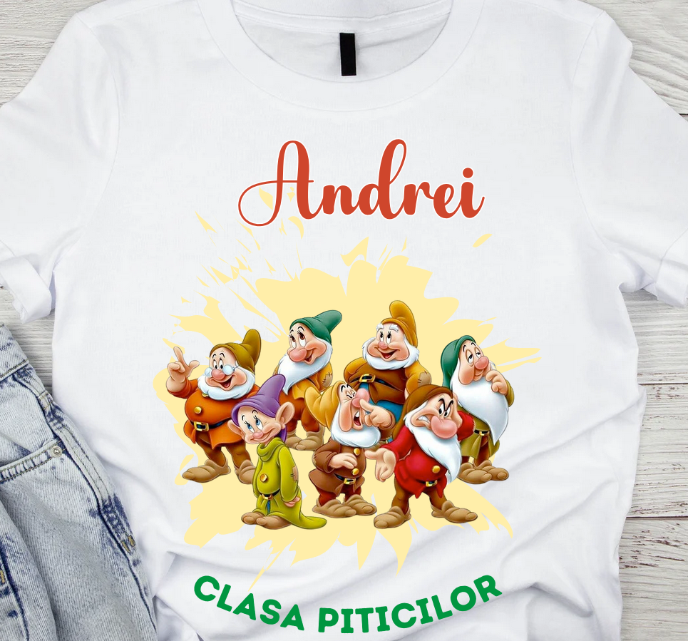 Tricou absolvire Clasa piticilor pentru  educatoare, elevi clasa 4 sau gradinita ABS10898