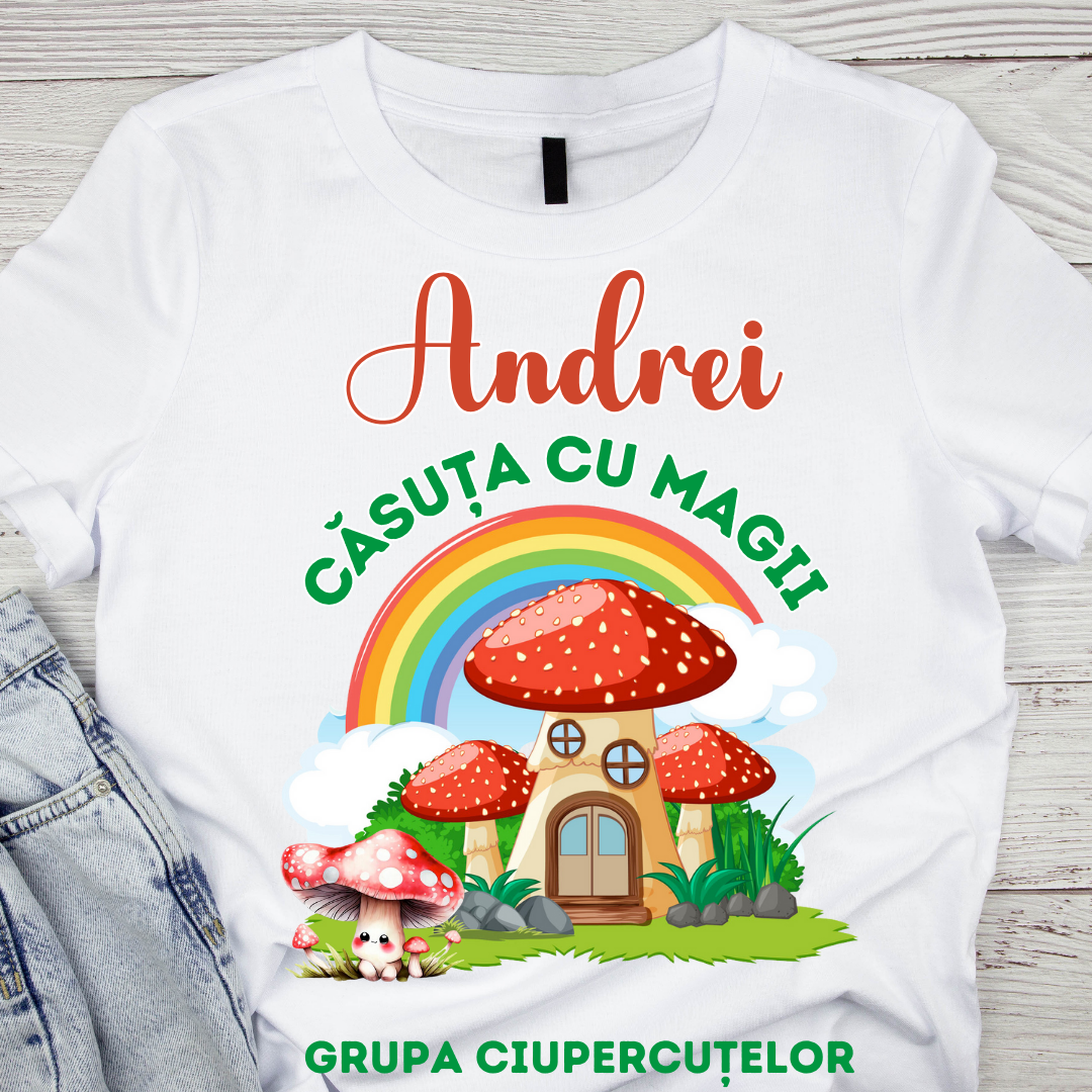 Tricou absolvire Clasa Ciupercutelor pentru  educatoare, elevi clasa 4 sau gradinita ABS10905