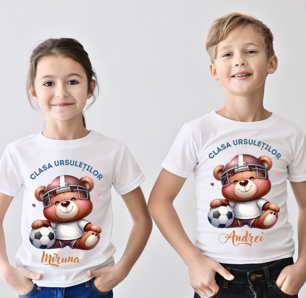 Tricou absolvire Clasa ursuletilor pentru elevi clasa 4 sau gradinita ABS1074