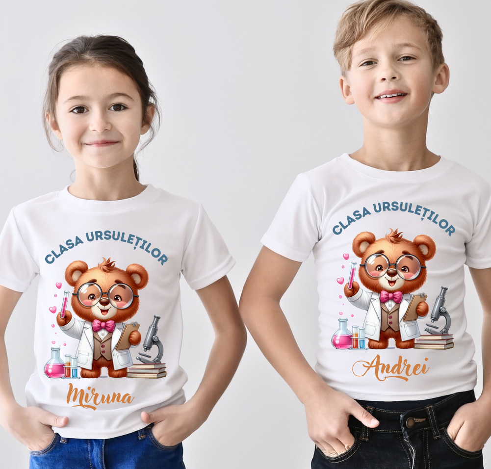 Tricou absolvire Clasa ursuletilor pentru elevi clasa 4 sau gradinita ABS1075
