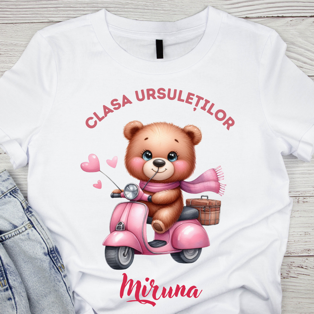 Tricou absolvire Clasa ursuletilor pentru elevi clasa 4 sau gradinita ABS1077