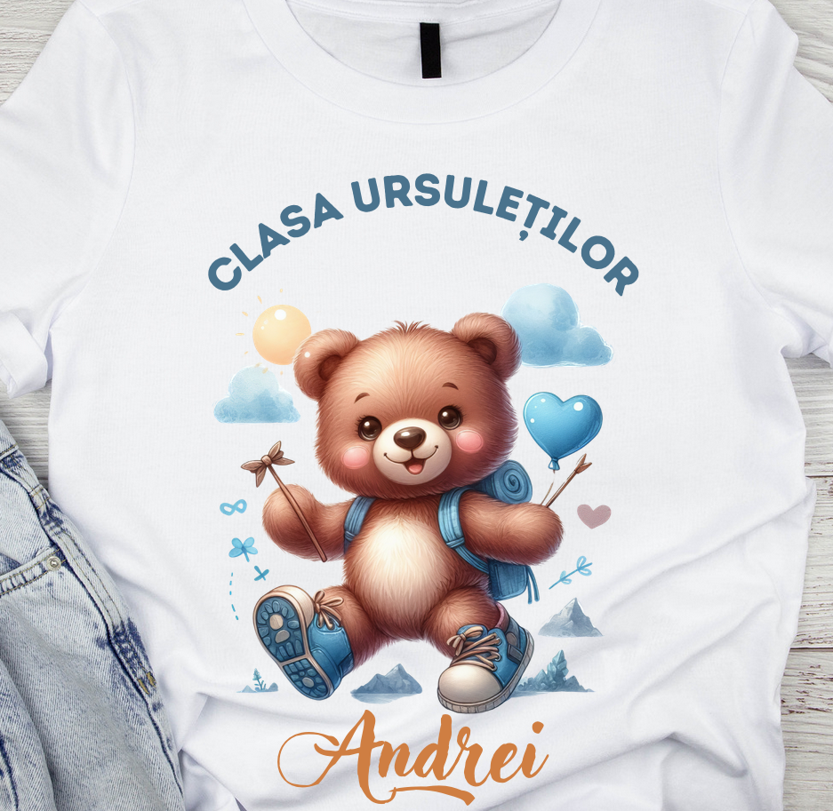 Tricou absolvire Clasa ursuletilor pentru elevi clasa 4 sau gradinita ABS1079
