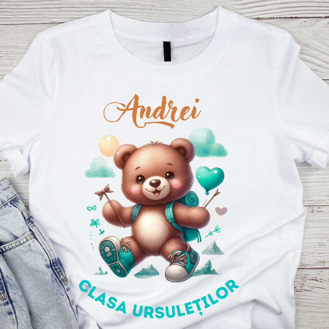 Tricou absolvire Clasa ursuletilor pentru elevi clasa 4 sau gradinita ABS1079