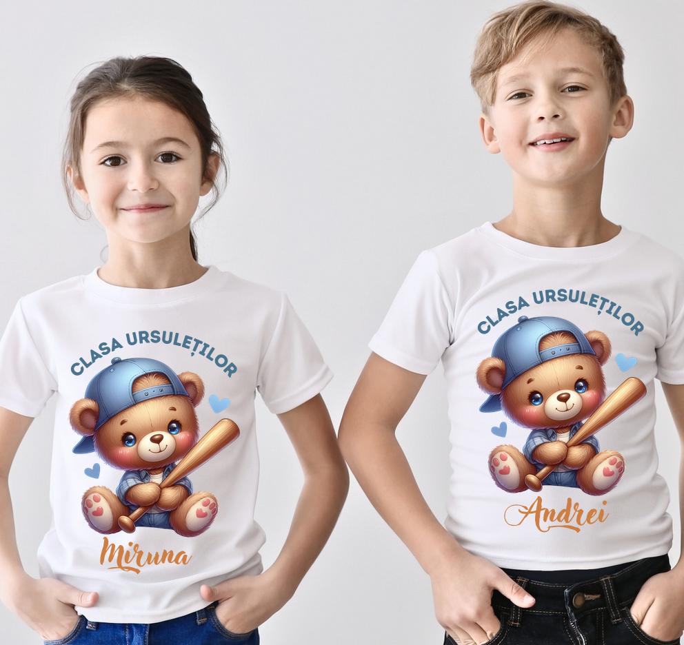 Tricou absolvire Clasa ursuletilor pentru elevi clasa 4 sau gradinita ABS1080
