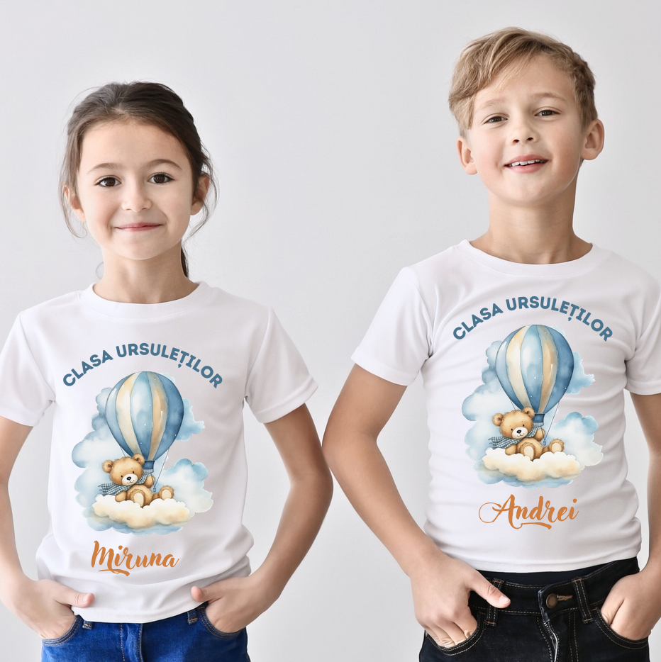 Tricou absolvire Clasa ursuletilor pentru elevi clasa 4 sau gradinita ABS1073