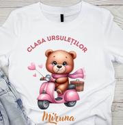 Tricou absolvire Clasa ursuletilor pentruelevi clasa 4 sau gradinita ABS1072
