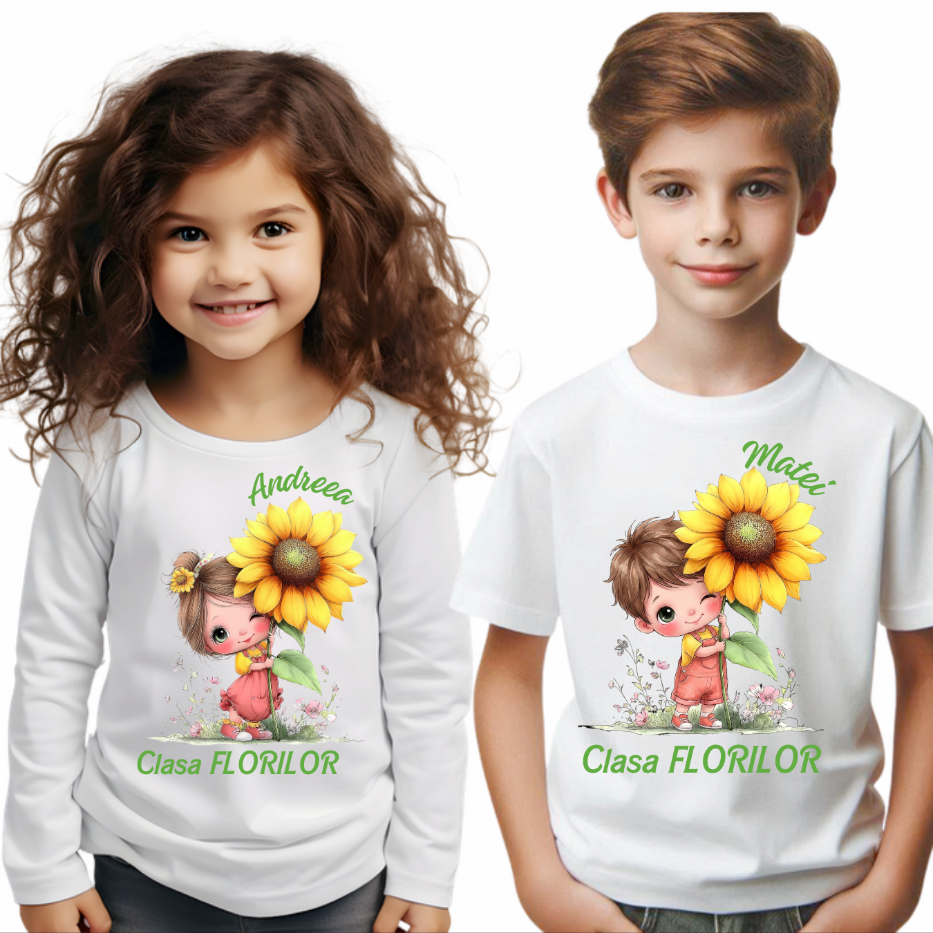 Tricou absolvire elevi clasa 4 sau gradinita Clasa Floricelelor