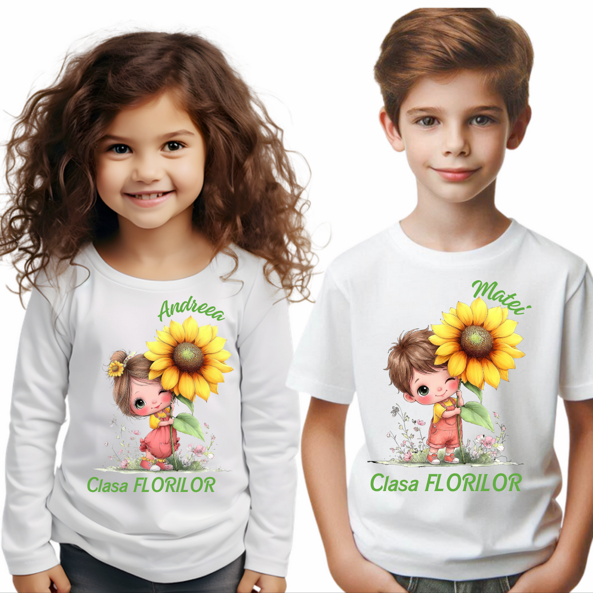 Tricou absolvire elevi clasa 4 sau gradinita Clasa Floricelelor