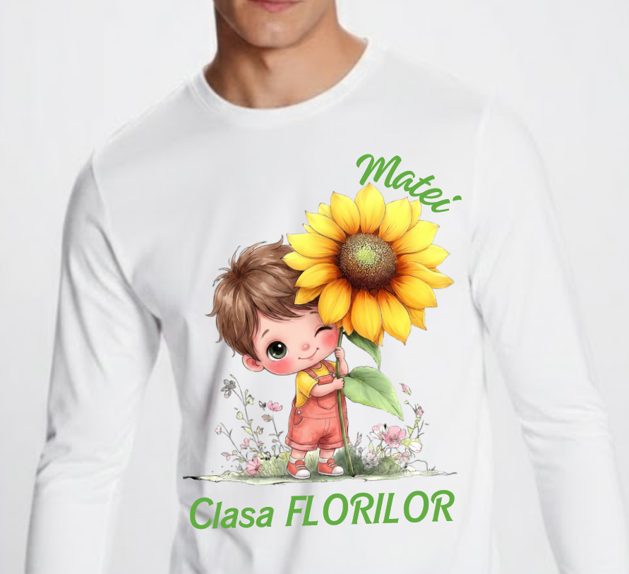 Tricou absolvire elevi clasa 4 sau gradinita Clasa Floricelelor