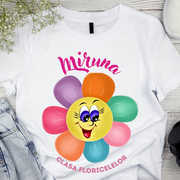 Tricou absolvire elevi clasa 4 sau gradinita Clasa Floricelelor cu text sau poze ABS1051