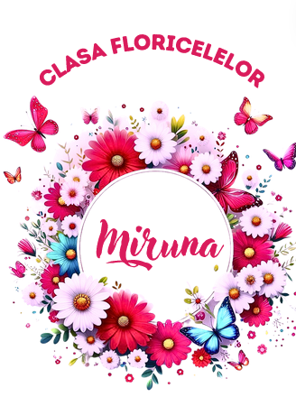 Tricou absolvire elevi clasa 4 sau gradinita Clasa Floricelelor cu text sau poze ABS1053